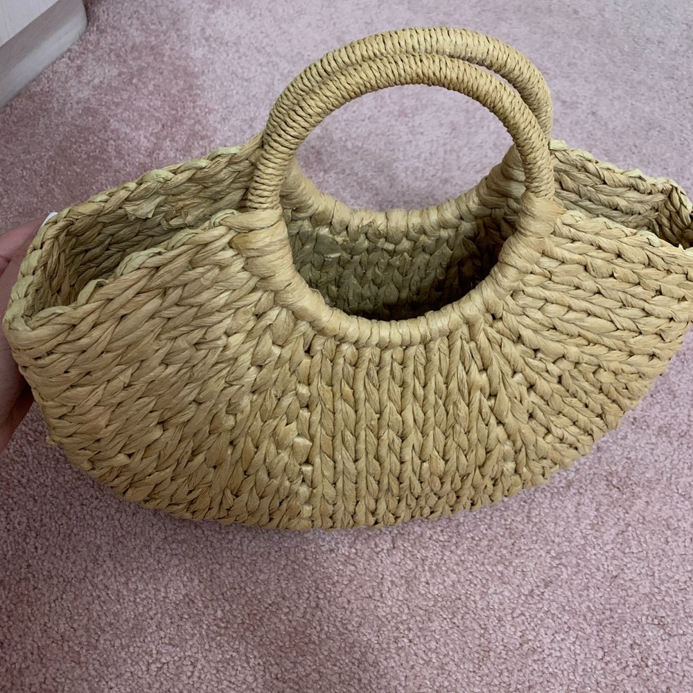 Straw tote handbag - Picture 2 of 3